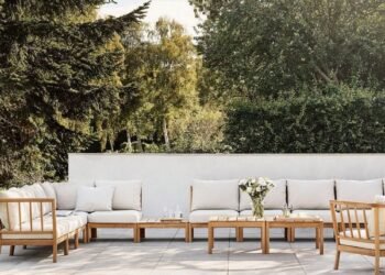 Muebles de exterior tradicionales de Povl B Eskildsen para Fritz Hansen