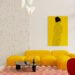 Superando los límites con una potente decoración decorativa en rojo y amarillo