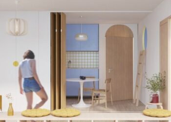 Diseños calados Comuna co-living para familias monoparentales