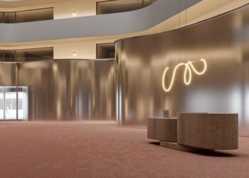 Las moquetas en losetas dinámicas de Modulyss aparecen en Dezeen Showroom