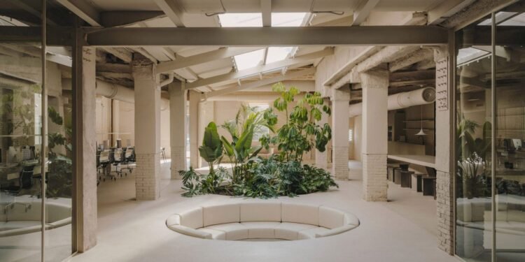 Isern Serra diseña la agencia de modelos como un «paisaje» para hacer fotografías