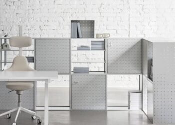 String convierte los muebles de oficina de Form Us With Love en almacenamiento Center Center