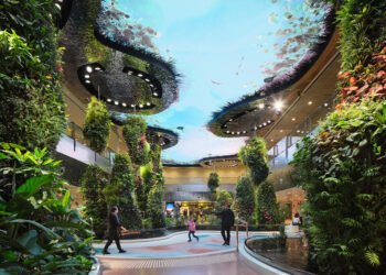 Reimaginando los viajes con biofilia en el aeropuerto Changi de Singapur