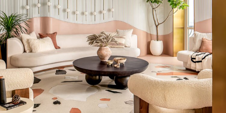 Ático divertido en Gurugram inspirado en suaves y esponjosos malvaviscos