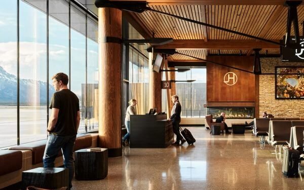 CLB Architects adopta un enfoque «residencial» para el aeropuerto de Jackson Hole