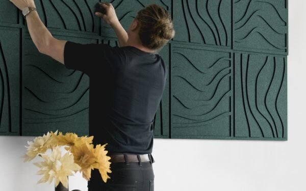 Paneles acústicos ondulados de Arturel