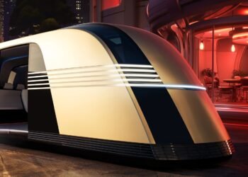 Tesla presenta Robovan art déco retro-futurista