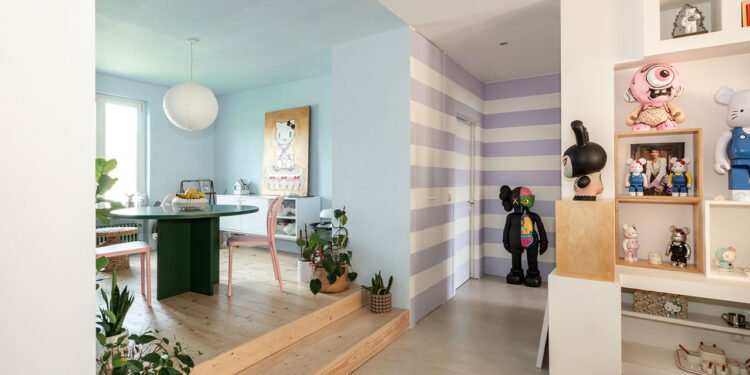 Casa Polly es una fusión lúdica de brutalismo y arte pop en Roma