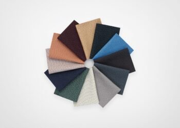 Dezeen Agenda presenta un tejido de poliéster reciclado de Kvadrat
