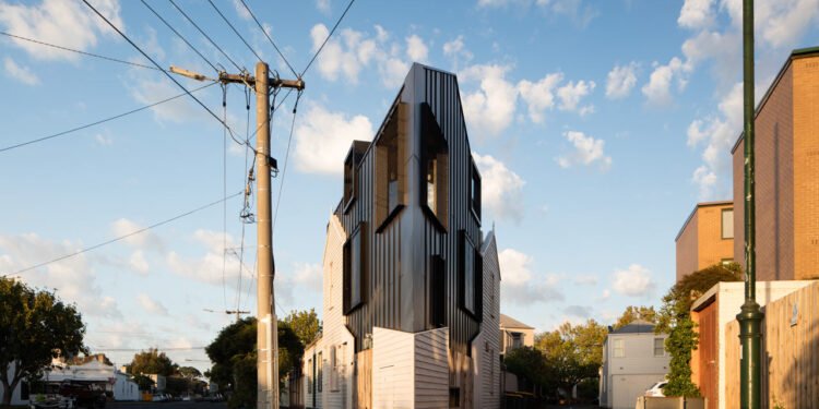 Una casa asombrosa y de forma triangular en Melbourne