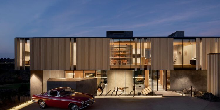 Overlow Overlook es un retiro escultórico en el alto desierto de Oregón