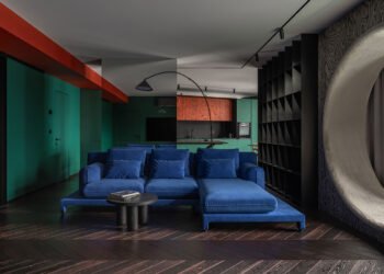 El apartamento con un lagarto es un hogar audaz y surrealista en Kyiv