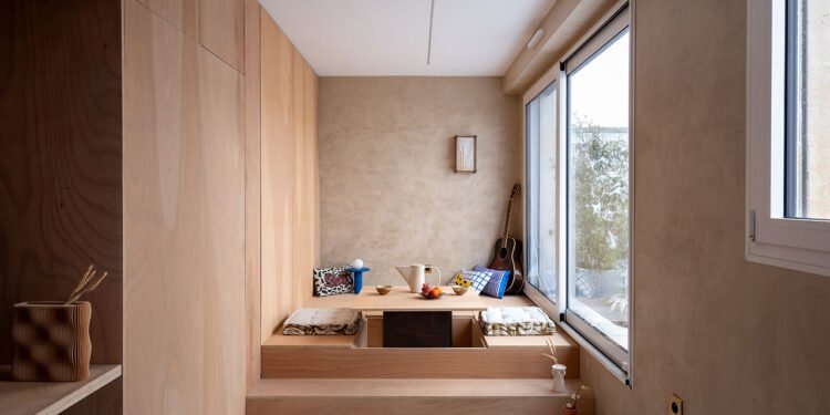 Un estudio parisino reinventó como un capullo minimalista