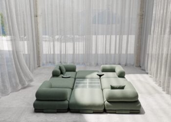 Kettal publica el espectro de muebles en la sala de exposición de Dezeen