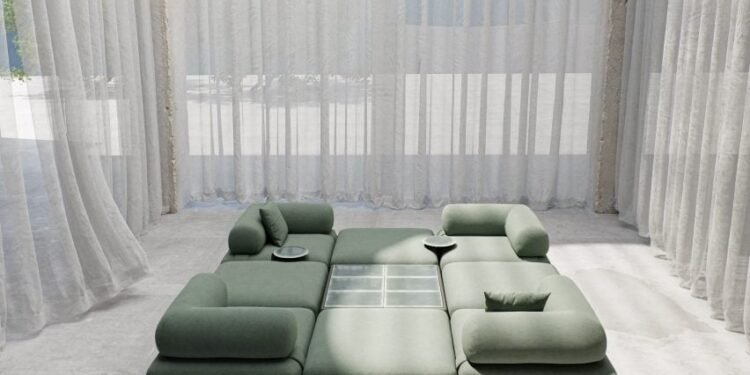 Kettal publica el espectro de muebles en la sala de exposición de Dezeen