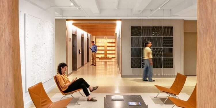 KPF actualiza y abre interiores de sus oficinas de la ciudad de Nueva York