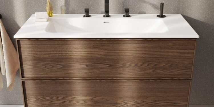 Unidad de tocador de borde de línea M por baños de vitra