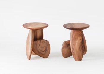 Taburete de guijarros de Atelier2+ para Moonler