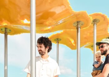 Yo/thee forma «río congelado en el cielo» de la resina de algas para el pabellón de Iowa