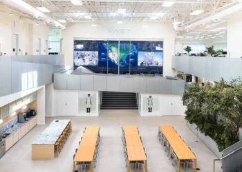 Diseños civiles Lugar de trabajo con el Centro de Control de Misión para la Compañía Espacial Vast