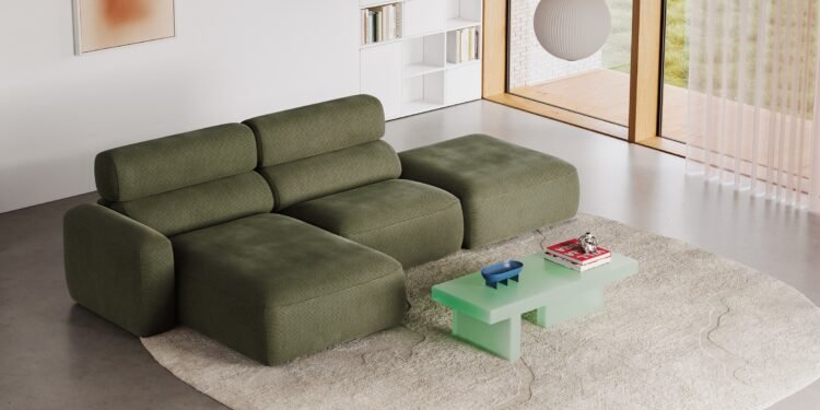 Sofá suave de Tylko entre 12 nuevos productos en la sala de exposición de Dezeen