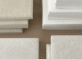 Tofu Tiles de Cecilie Manz para la acústica de impacto