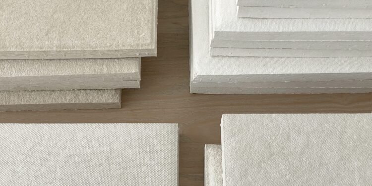 Tofu Tiles de Cecilie Manz para la acústica de impacto