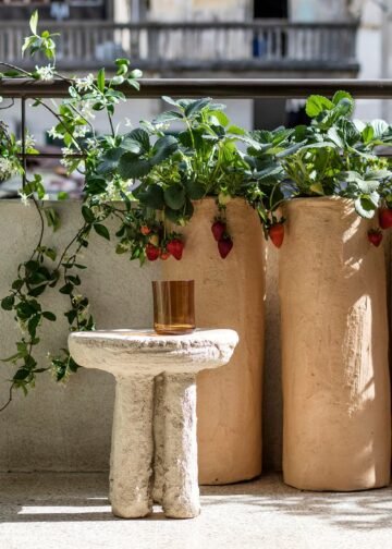 Jardineras esculpidas a mano por Grey Gardens