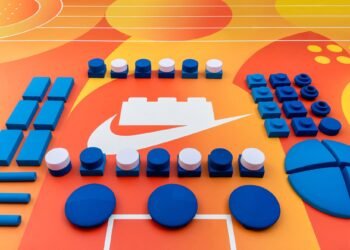 Dezeen Agenda presenta un área de juegos deportiva modular de Lego y Nike