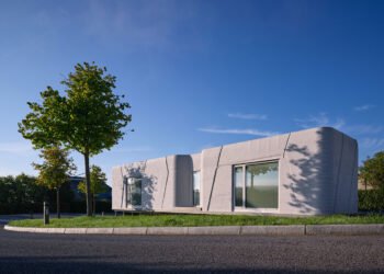 La primera casa impresa en 3D de Luxemburgo se construye a lo grande en un terreno pequeño