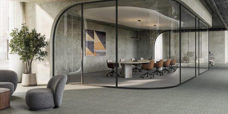 Moqueta en losetas Haelo de Modulyss