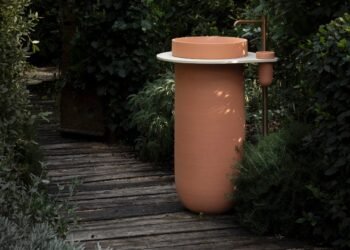 Los lavabos cerámicos LuneUp de Terzofoco pueden funcionar también como barbacoas