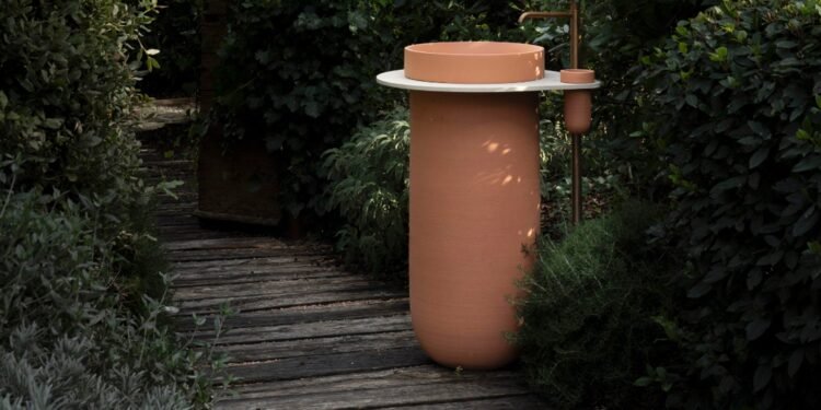 Los lavabos cerámicos LuneUp de Terzofoco pueden funcionar también como barbacoas