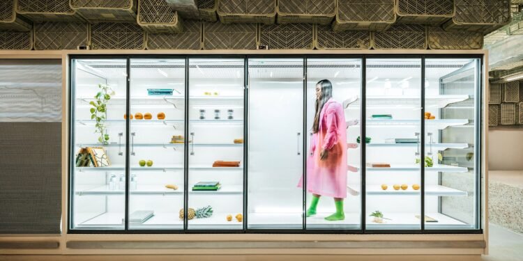 La tienda Plastic Box es «una galería de arte brutalista disfrazada de supermercado»