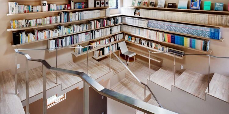 Casa moderna diseñada desde la perspectiva de un gato