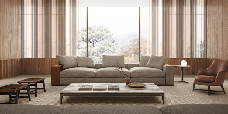 Sofá de suelo de Antonio Citterio para Flexform