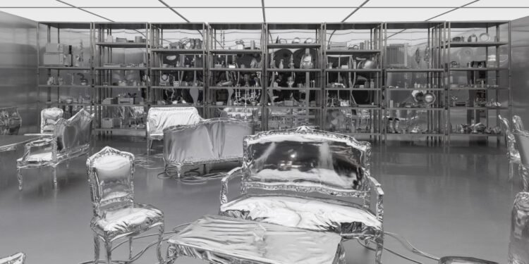 Harry Nuriev presenta una instalación totalmente plateada en Maison&Object